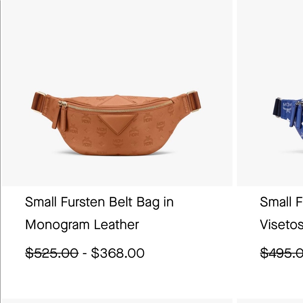 Authentic MCM belt/bum/fanny bag